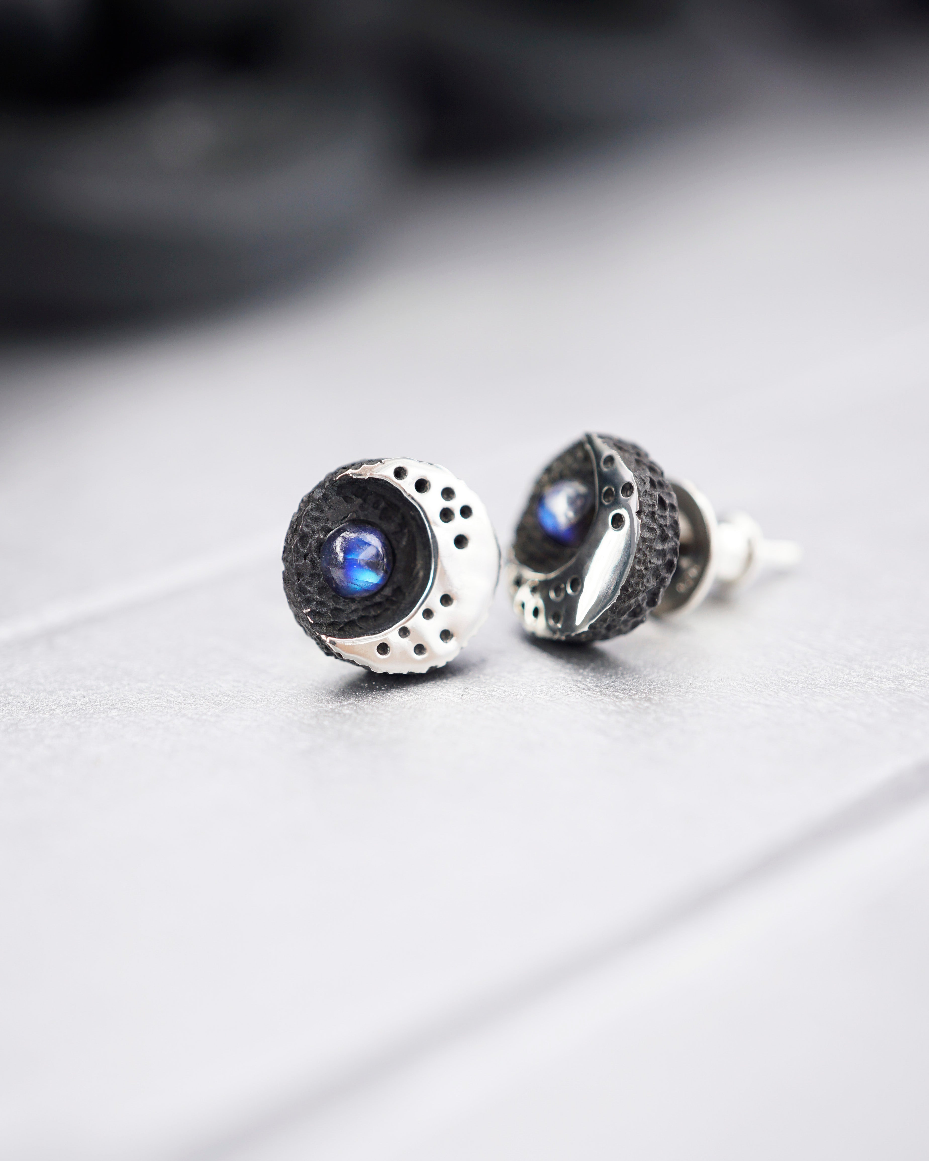 LUNA | moonstone earrings