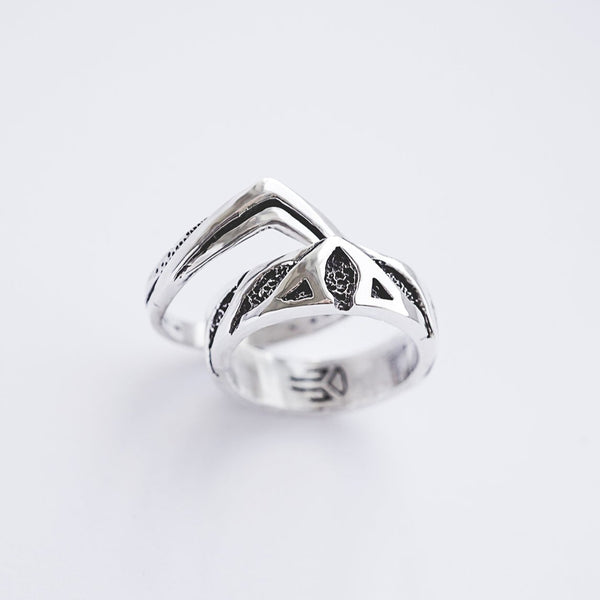 His and hers Celtic wedding bands set from the sterling silver OLAF & ASTRIDE