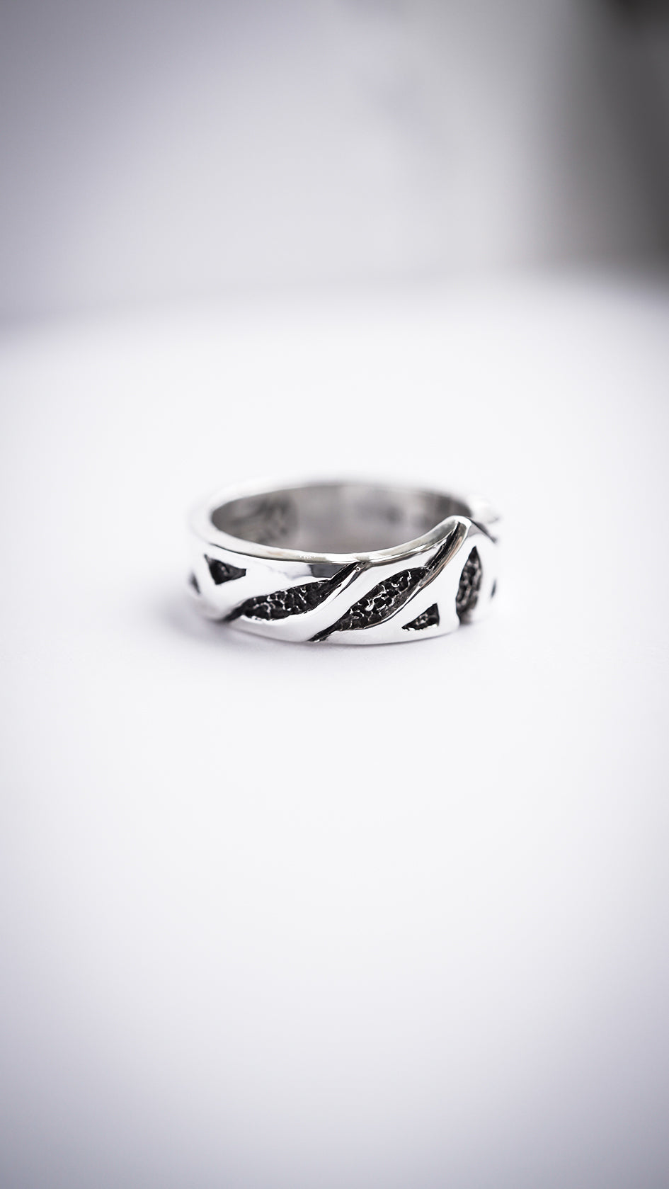 Unique Mens silver wedding bands OLAF | Celtic Wedding Ring BY MOONIQUE