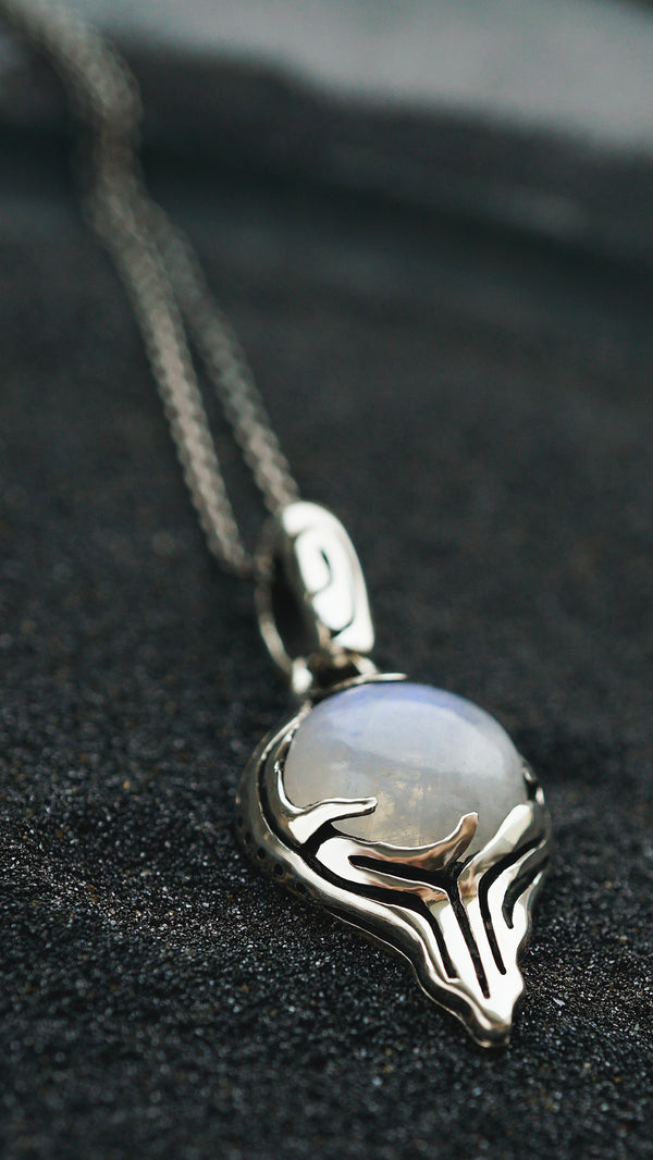 FLOE | moonstone silver pendant