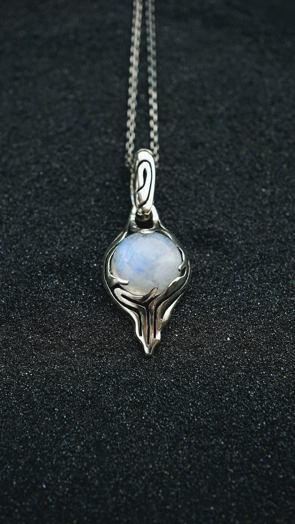 FLOE | moonstone silver pendant