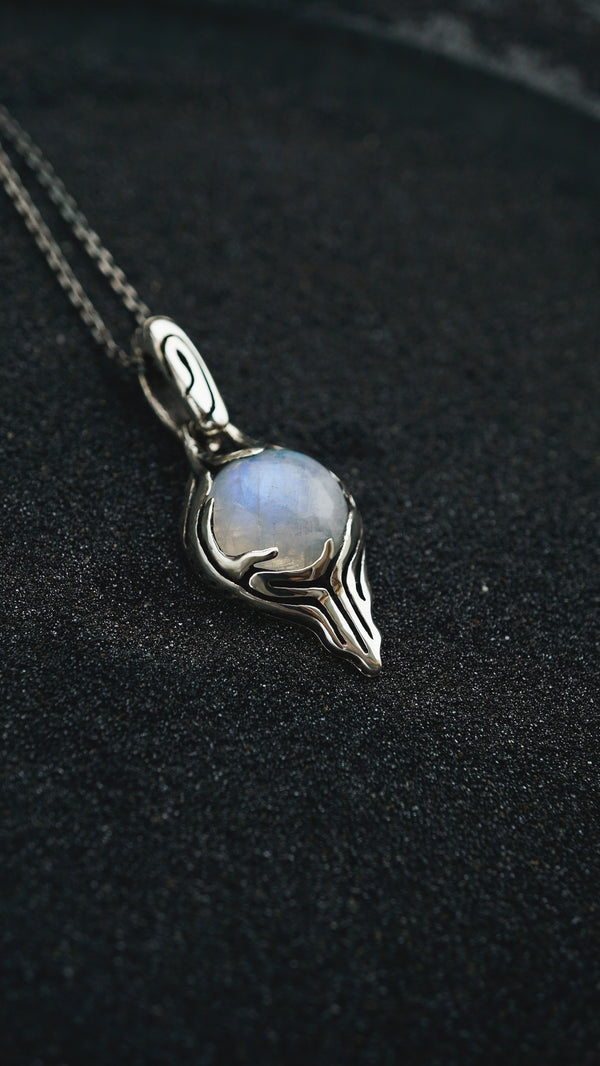 FLOE | moonstone silver pendant