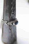 Mens silver ring, mens pinky ring, mens gemstone ring, mens labradorite ring, cyberpunk ring, handmade jewelry by moonique