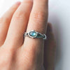 Mens silver ring, mens pinky ring, mens gemstone ring, mens labradorite ring, cyberpunk ring, handmade jewelry by moonique