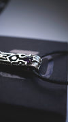 viking rune pendant from sterling silver and amethyst Ehwaz by moonique creation