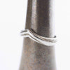 chevron womens gold wedding ring, white gold handmade wedding band by moonique