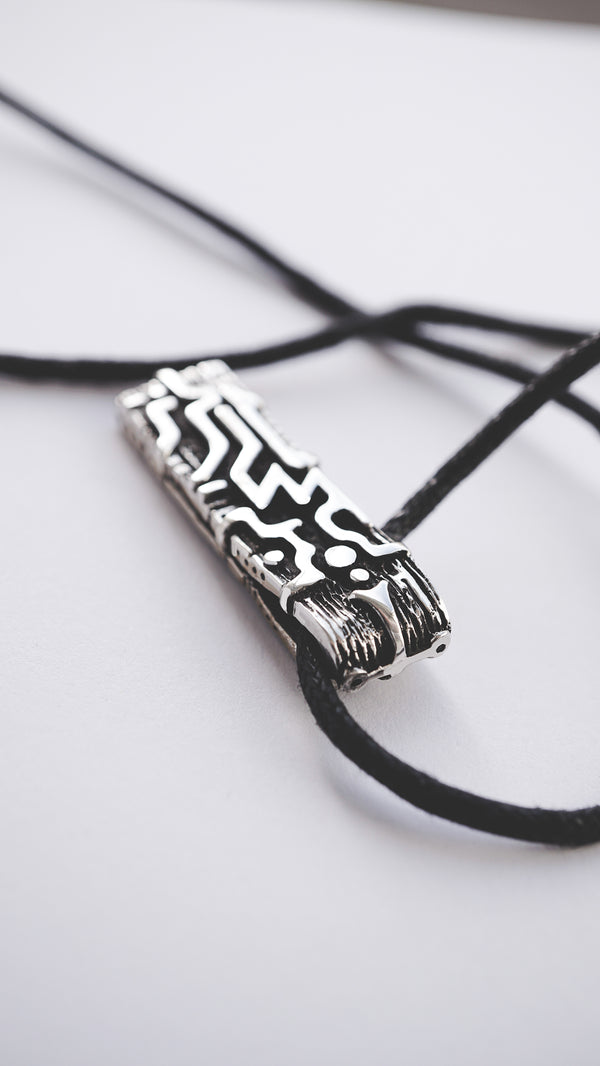 THUNDER mens sterling silver necklace by moonique
