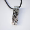 Wunjo rune pendant from the sterling silver and natural rainbow moonstone. By moonique