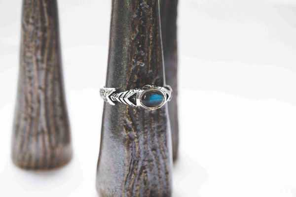 Mens silver ring, mens pinky ring, mens gemstone ring, mens labradorite ring, cyberpunk ring, handmade jewelry by moonique