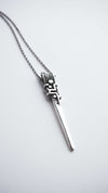 moonique mooniquecreation #menssilverpendant #silvernecklace #cyberpunk #bladependant #sterlingsilver 925 #readytoship #menssilvernecklace #cyberpunkjewelry #needlependant #silverneedle #spearpendant