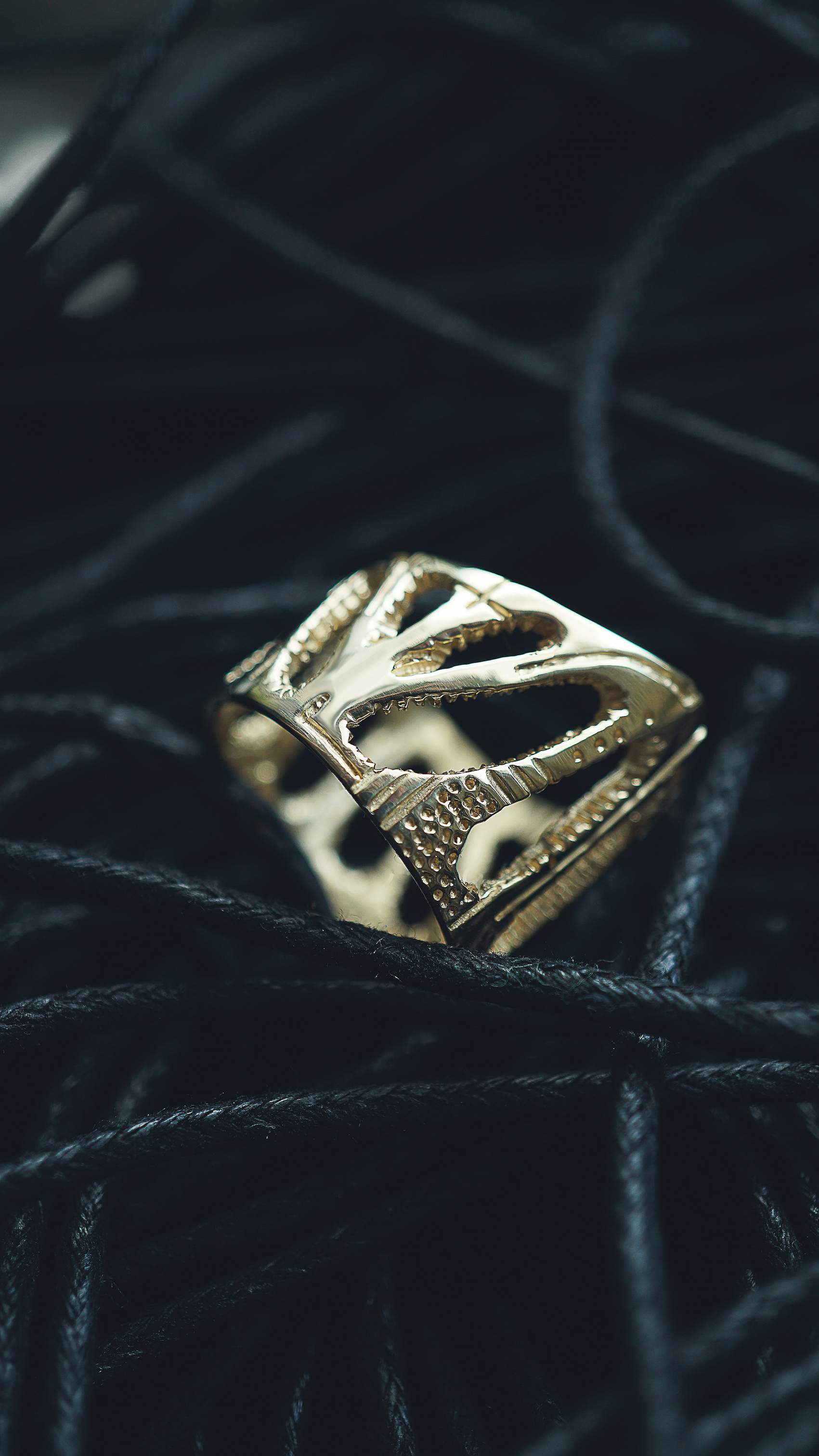 chunky ring, chunky gold ring, moonique, mooniquecreation, gold ring chunky, full finger ring, wide ring by Mooniquecreation