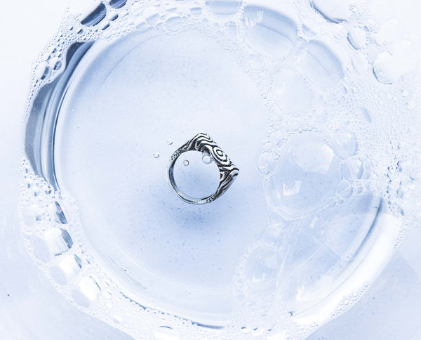 silver ring geo by moonique, how to clean sterling silver jewelry
