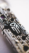 rune pendant mannaz from sterling silver and Citrine stone by moonique creation, viking rune, mens silver pendant