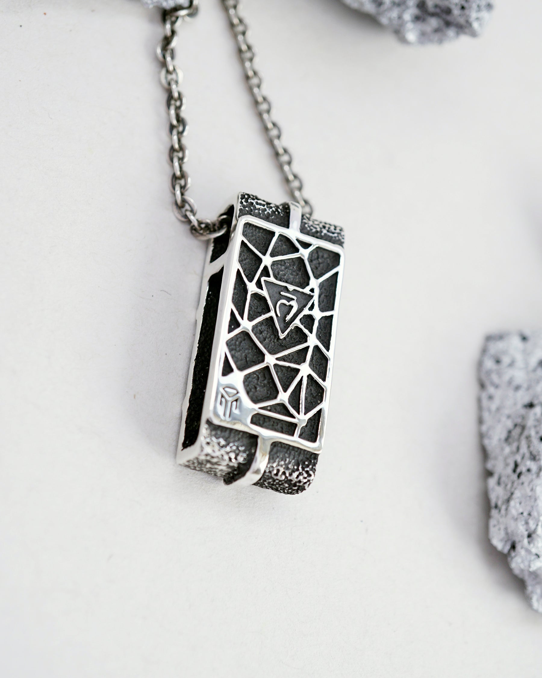 boulder opal pendant, mens opal necklace, mens silver necklace, unique necklace, Mars by Moonique