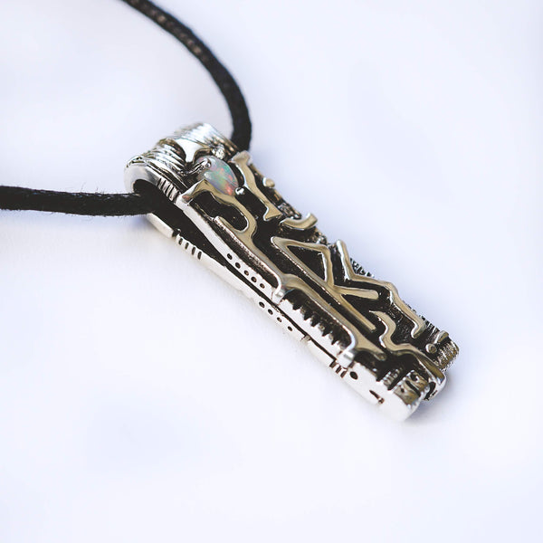 viking rune Raido amulet talisman pendantopal pendant , norse runes nordic rune celtic rune silver pendant silver necklace rune jewelry rune necklace rune pendant