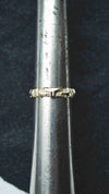 Mens wedding band 14k yellow gold and blue topaz, mens engagement ring, mens promise ring, mens gold ring, mens gemstone ring, moonique, mooniquecreation