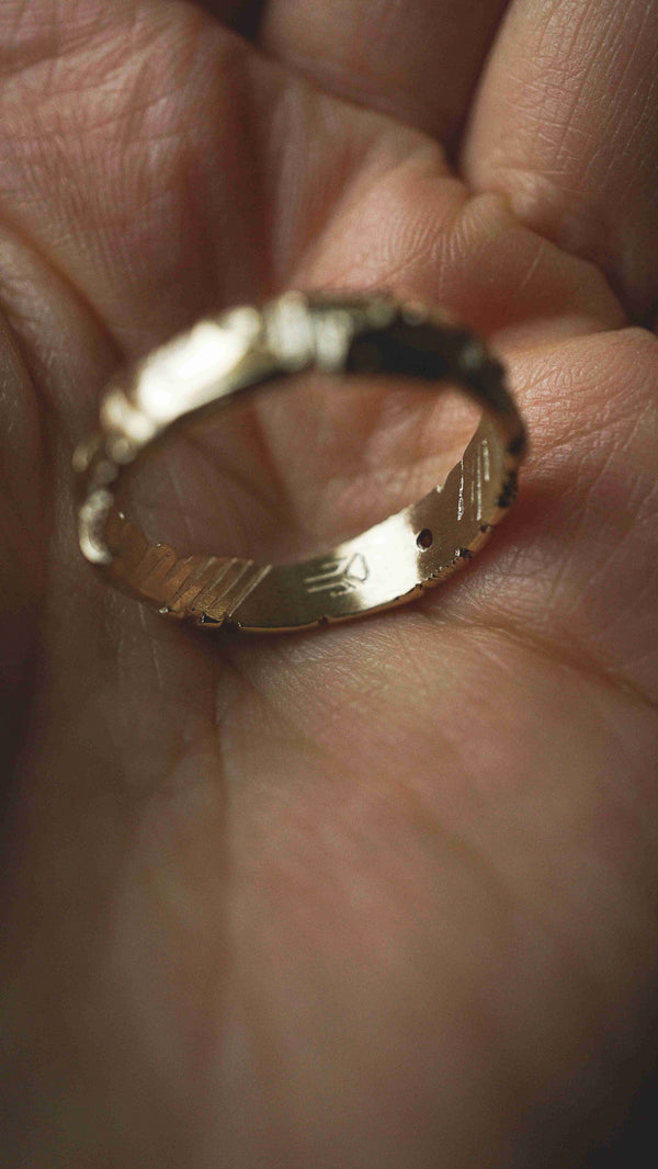 Mens wedding band 14k yellow gold and blue topaz, mens engagement ring, mens promise ring, mens gold ring, mens gemstone ring, moonique, mooniquecreation