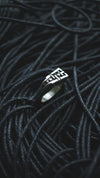 mens silver ring, mens pinky ring, sterling silver ring, cyberpunk ring, cyberpunk jewelry, unique jewelry, handmade jewelry, by moonique unit