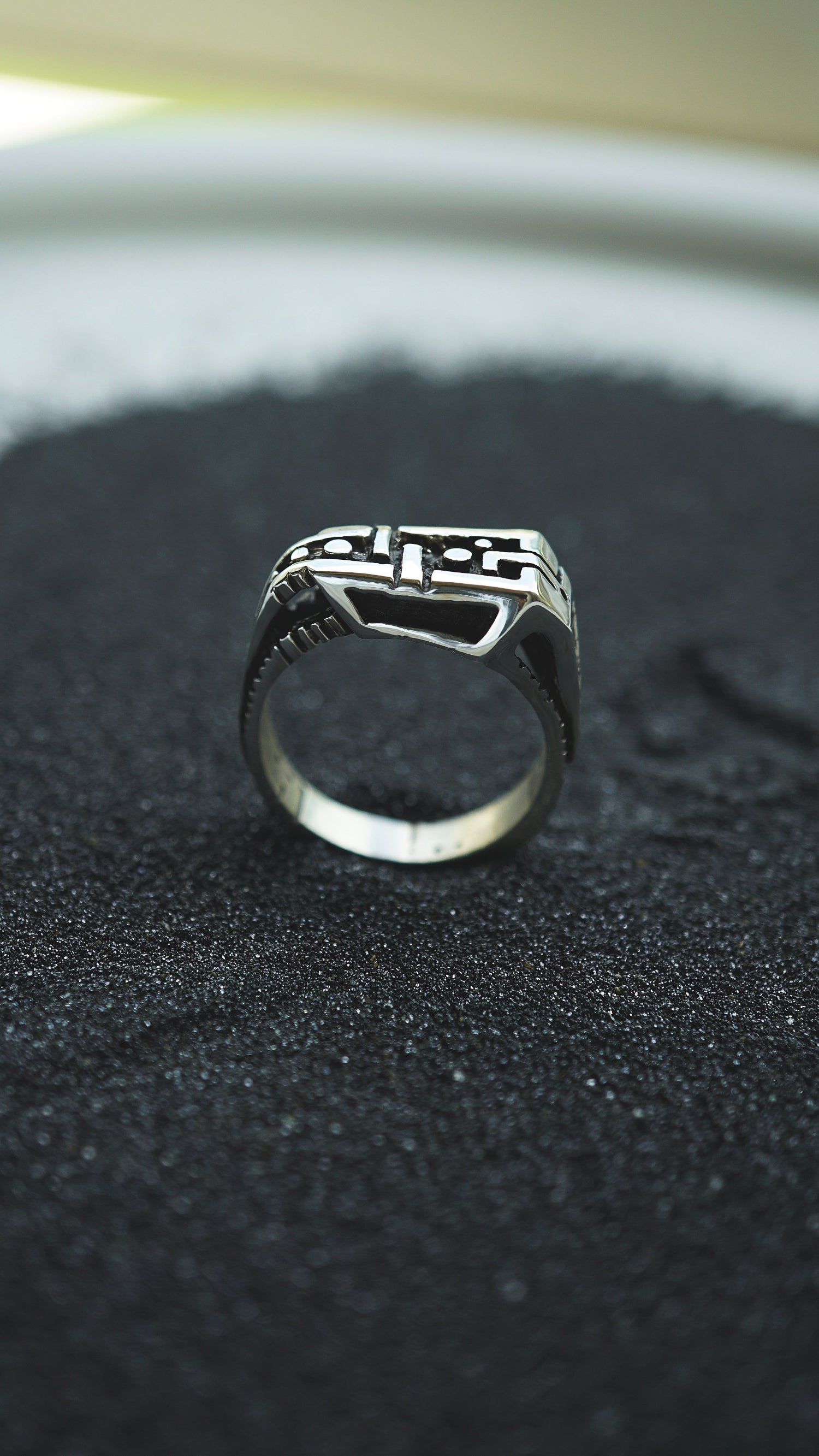 mens silver ring, mens pinky ring, sterling silver ring, cyberpunk ring, cyberpunk jewelry, unique jewelry, handmade jewelry, by moonique unit