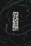 Uruz rune pendant from sterling silver with natural mexican fire opal