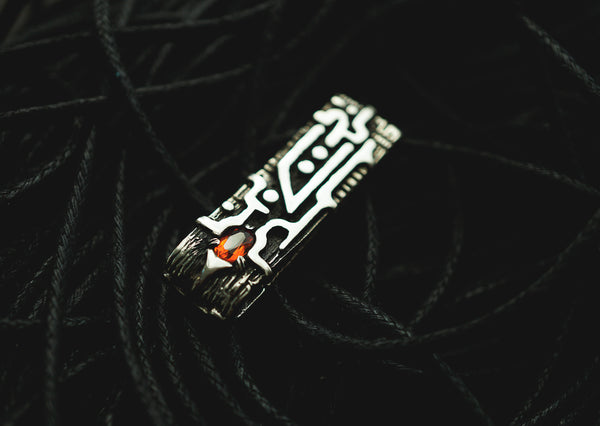 uruz rune pendant mexican fire opal by moonique