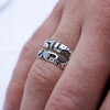Mens Opal ring "UNIT"