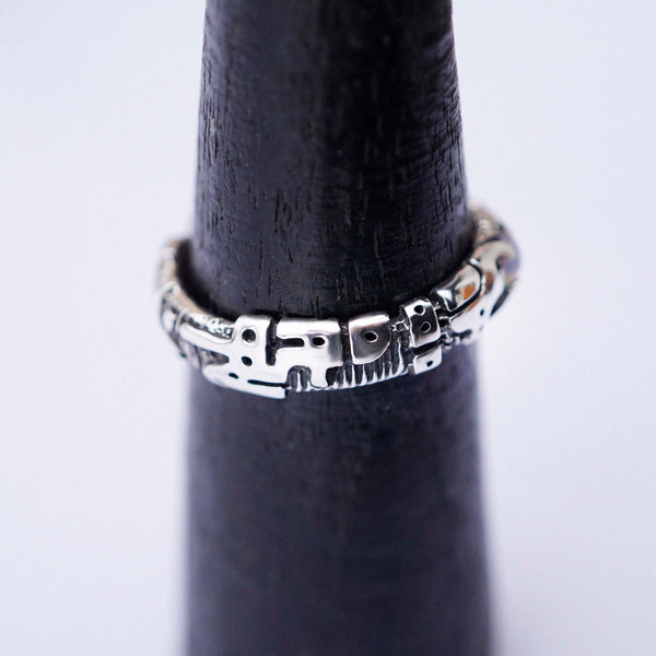 Mens Opal ring "UNIT"