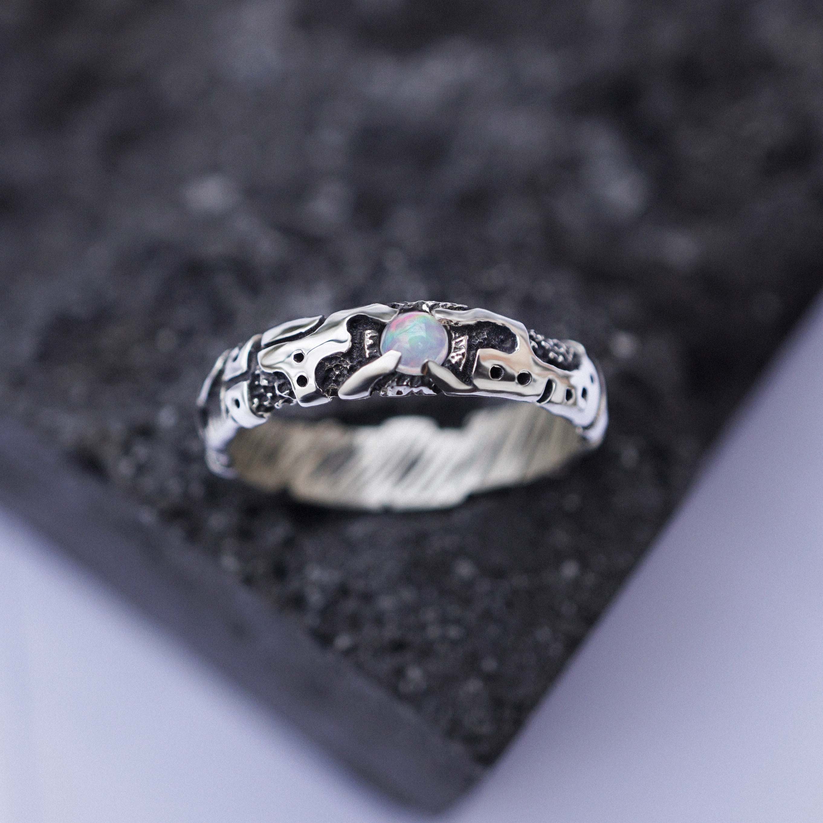 Mens Opal ring