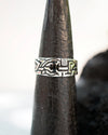 Mens silver Black stone ring mens engagement ring Black Onyx ring Mens gemstone ring