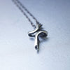 Mens cross necklace silver, Cross necklace women, Cross pendant "CROSS" READY to ship
