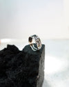 Mens silver Black stone ring mens engagement ring Black Onyx ring Mens gemstone ring
