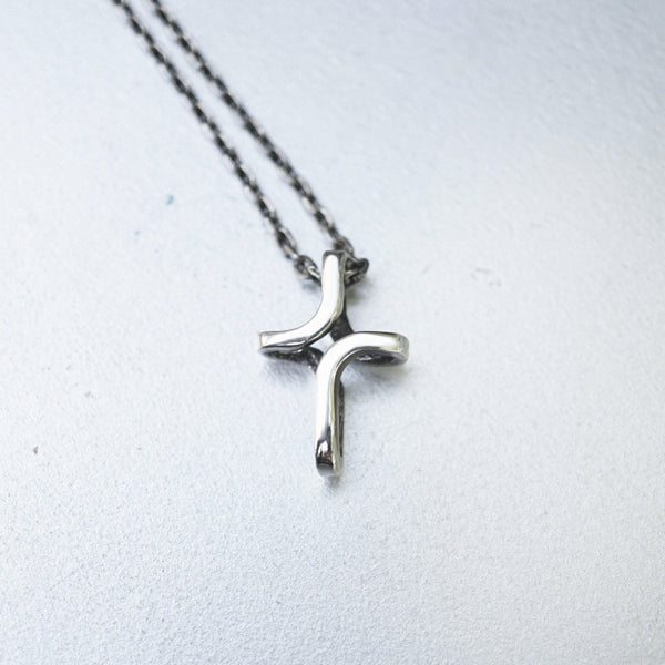 Mens cross necklace silver, Cross necklace women, Cross pendant "CROSS" READY to ship