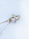 14k yellow gold cross pendant INFINITY