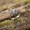 Garnet ring "UNA"