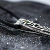 Silver Rune Opal pendant FEHU Amulet Talisman necklace