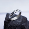 Mens silver band from the sterling silver and handcrafted cyberpunk design "UNIT"