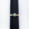 14k Gold moon engagement ring "Laluna"