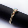 14k Gold moon engagement ring "Laluna"