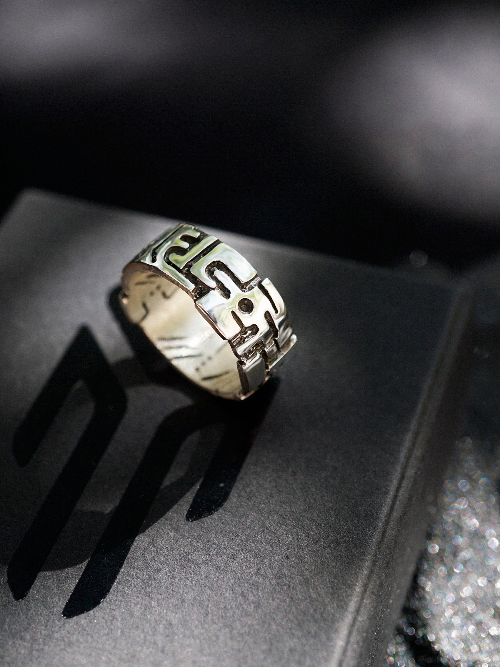 Mens silver ring, mens pinky ring, band from the sterling silver and handcrafted unique design