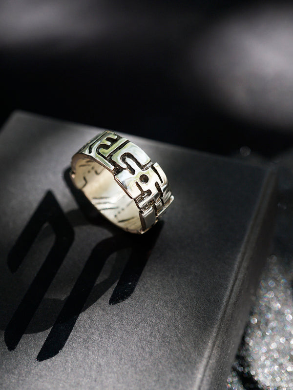 Mens silver ring, mens pinky ring, band from the sterling silver and handcrafted unique design