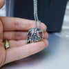 Mens necklace "HELMET"