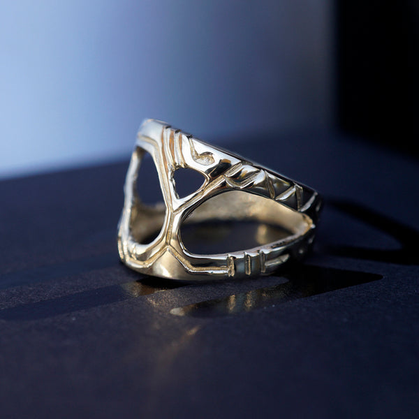 14k Gold ring "METEOR"