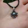 Labradorite pendant "CROSS"