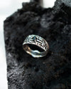 Mens silver Black stone ring mens engagement ring Black Onyx ring Mens gemstone ring