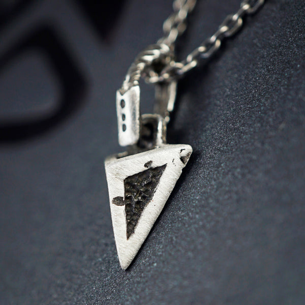 Mens necklace, Mens Silver pendant, Small silver pendant, Ready to ship Valentines day gift, Mens silver necklace SPEAR
