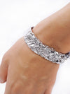 Silver Cuff Bracelet from the solid sterling silver - GRAND