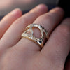14k Gold ring "METEOR"
