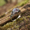 Garnet ring "UNA"