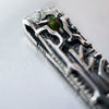 Silver Rune Opal pendant FEHU Amulet Talisman necklace