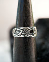 Mens silver Black stone ring mens engagement ring Black Onyx ring Mens gemstone ring